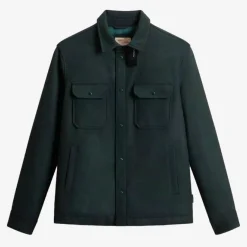 Alaskan Wool Overshirt Pine Green