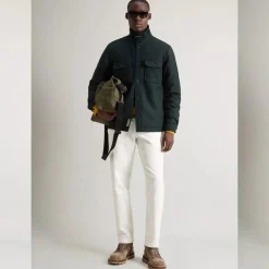 Alaskan Wool Overshirt Pine Green