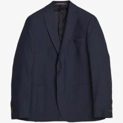 Archie Linen Suit Jacket Navy