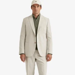 Archie Linen Suit Jacket Khaki