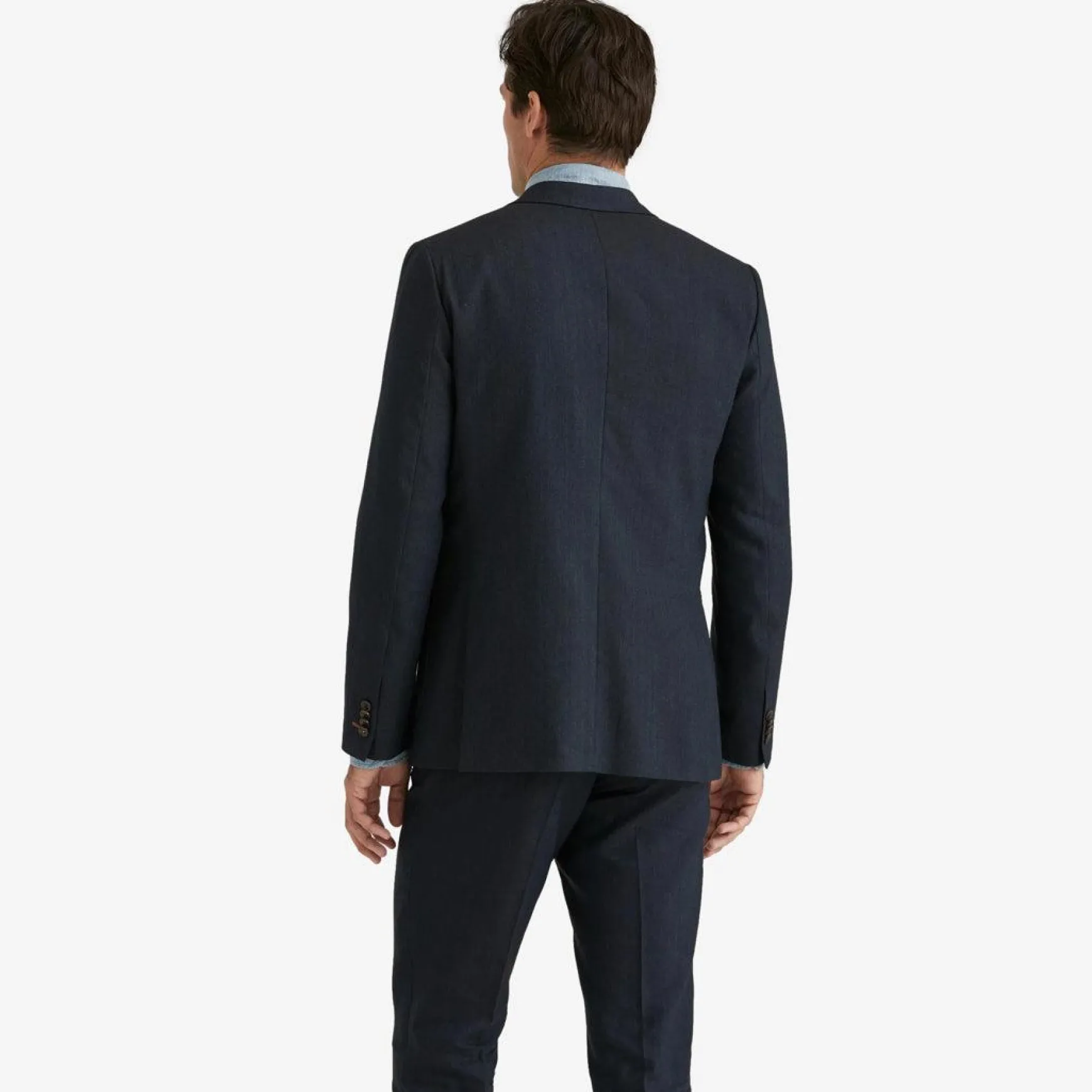 Archie Linen Suit Jacket Navy
