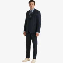 Archie Linen Suit Jacket Navy