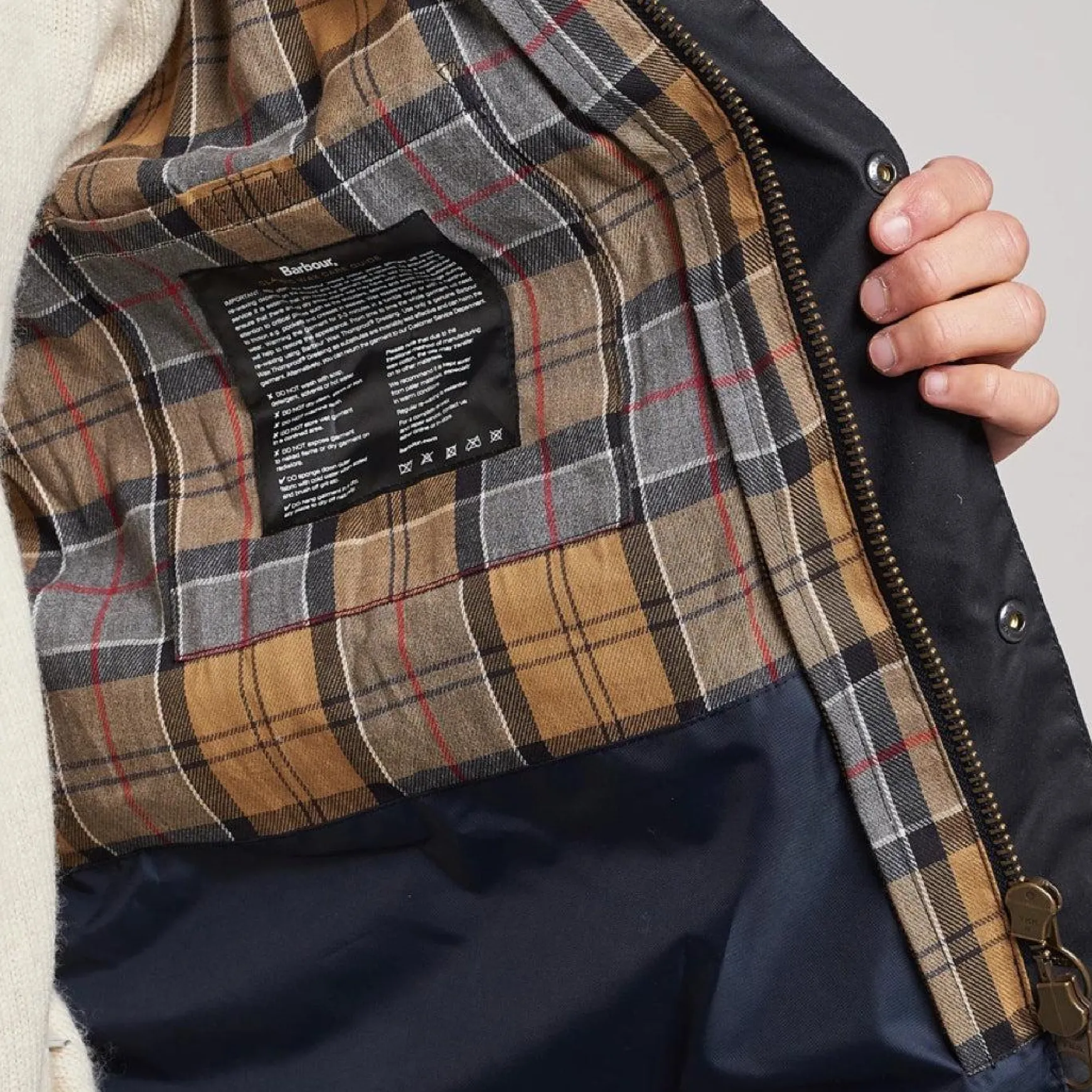 Ashby Wax Jacket Navy