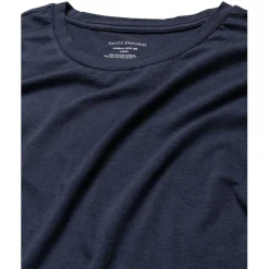 Bamboo Cotton T-shirt Crewneck Navy