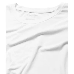 Bamboo Cotton T-shirt Crewneck White