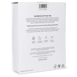 Bamboo Cotton T-shirt Crewneck White