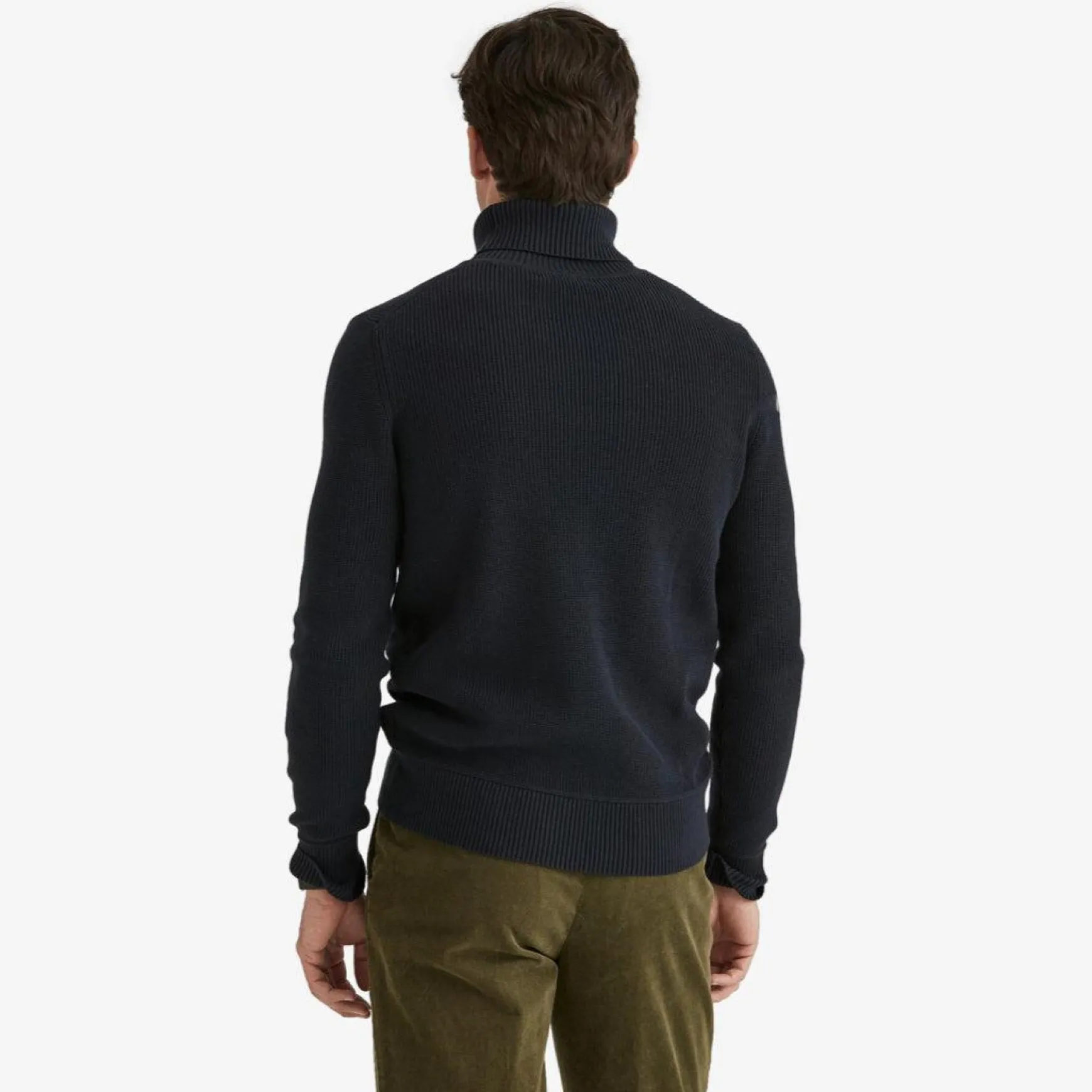 Bernard Cotton Roller Neck Blue