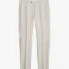 Bobby Linen Suit Trousers Khaki