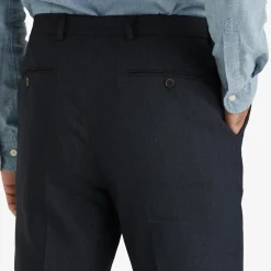 Bobby Linen Suit Trousers Navy