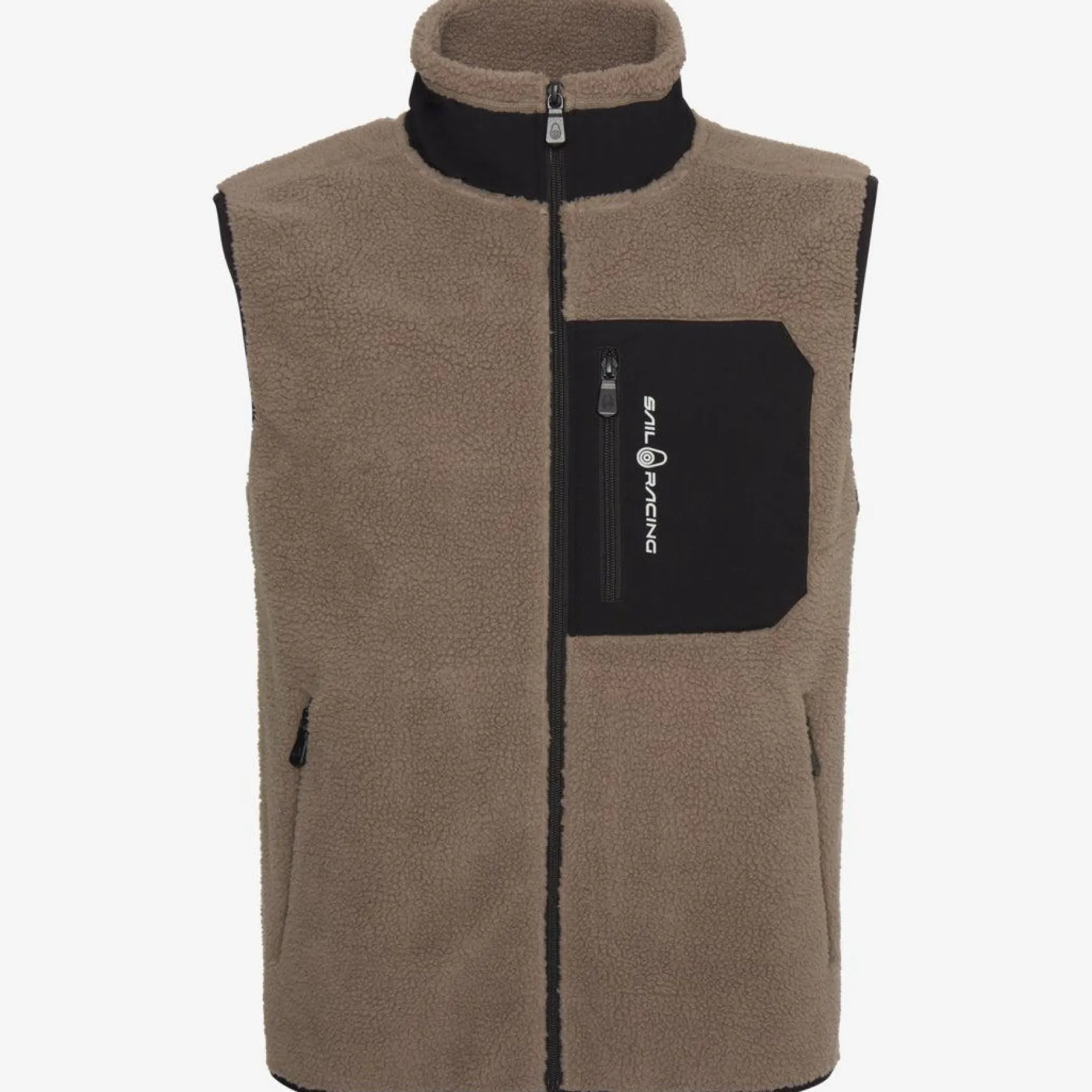 Bowman Pile Zip Vest Sand