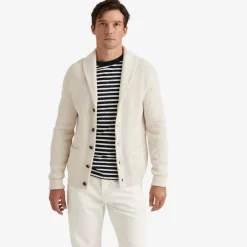 Brayden Shawl Cardigan Offwhite