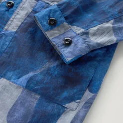 Camo Overshirt Royal Blue