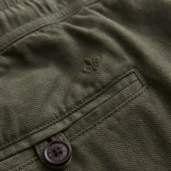 Cargo Linen Shorts Olive