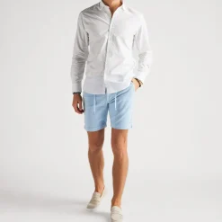 Cord Shorts Light Blue