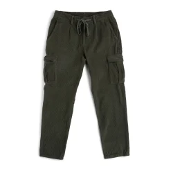 Corduroy Cargo Trousers Green