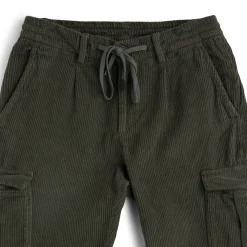 Corduroy Cargo Trousers Green