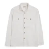 Corduroy Overshirt White