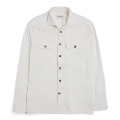 Corduroy Overshirt White