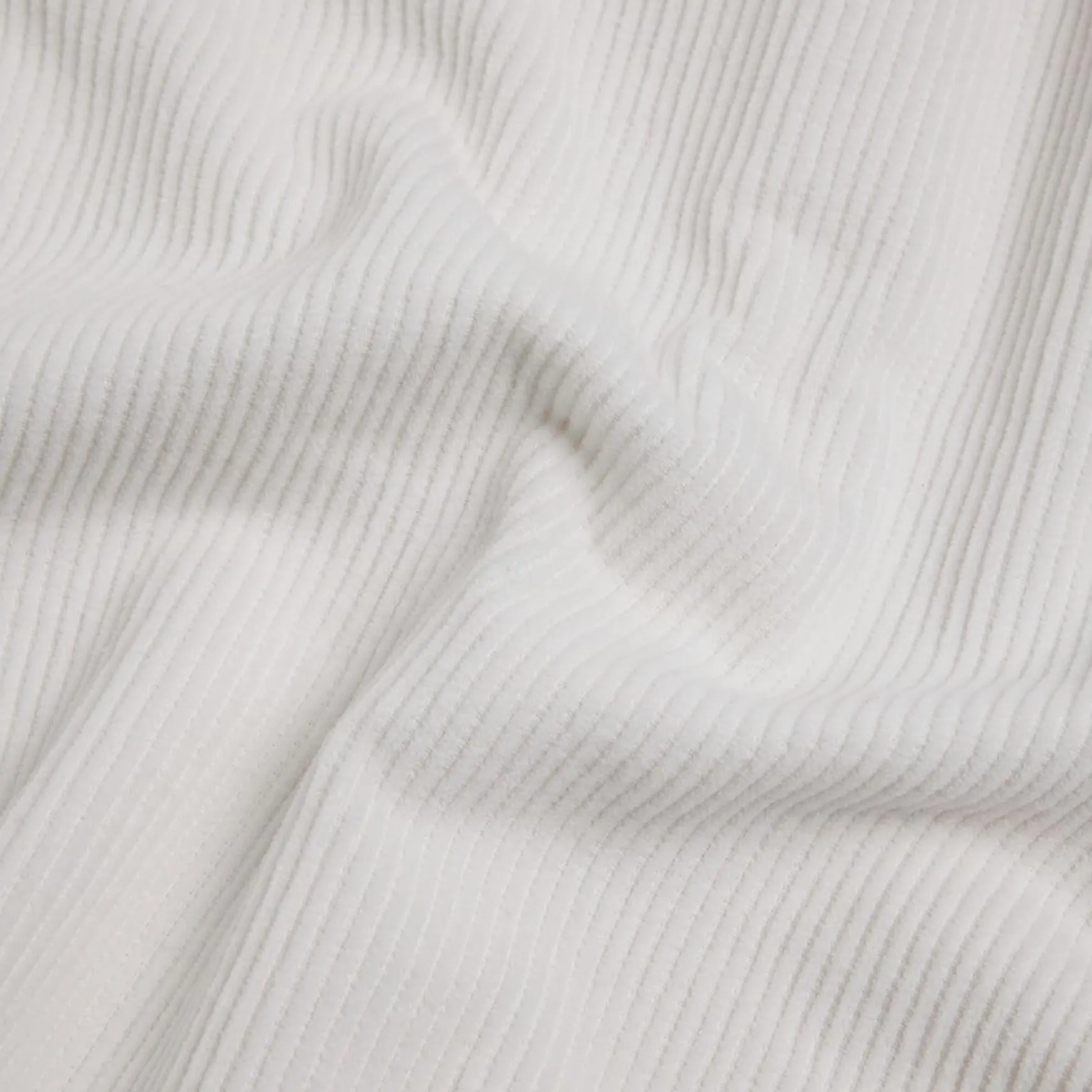 Corduroy Overshirt White