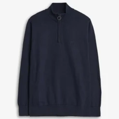 Cotton HalfZip Navy