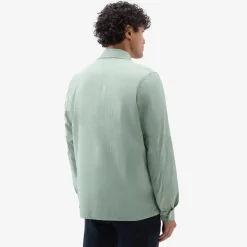 Crinckle Overshirt Sage Green