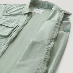 Crinckle Overshirt Sage Green