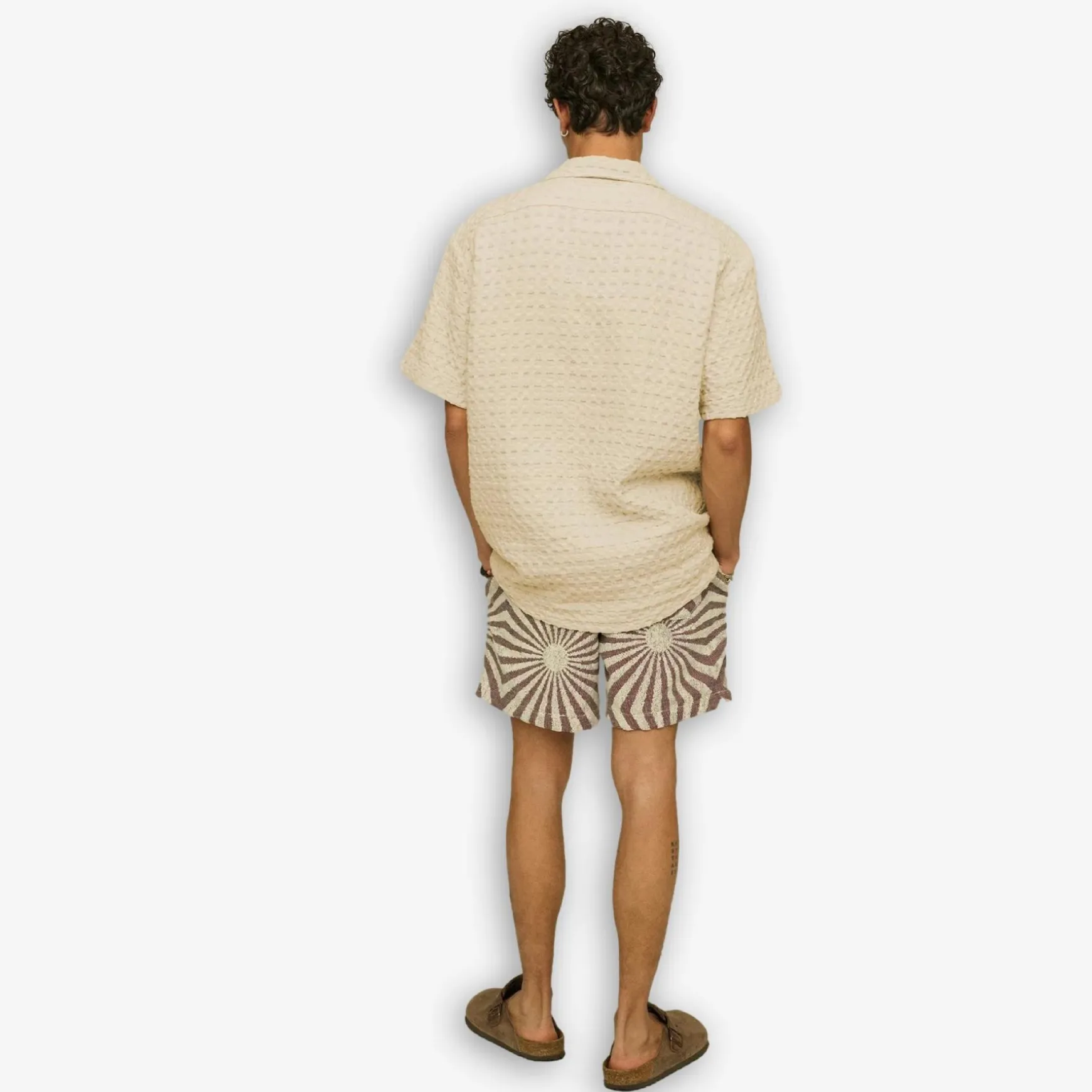 Cuba Waffle Shirt Ecru