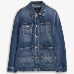Denim Shirt Jacket Blue