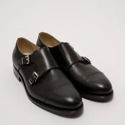 Double Monk Shoes Brown Calf