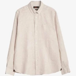 Douglas Linen Shirt Khaki
