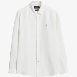 Douglas Linen Shirt White