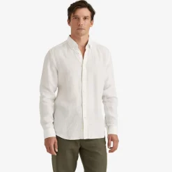 Douglas Linen Shirt White