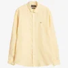 Douglas Linen Shirt Yellow