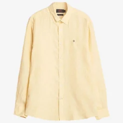 Douglas Linen Shirt Yellow