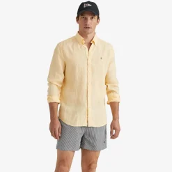Douglas Linen Shirt Yellow