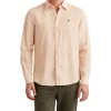 Douglas Linen Stripe Shirt Oransje