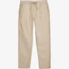 Fenix Linen Drawstring Trouser Khaki