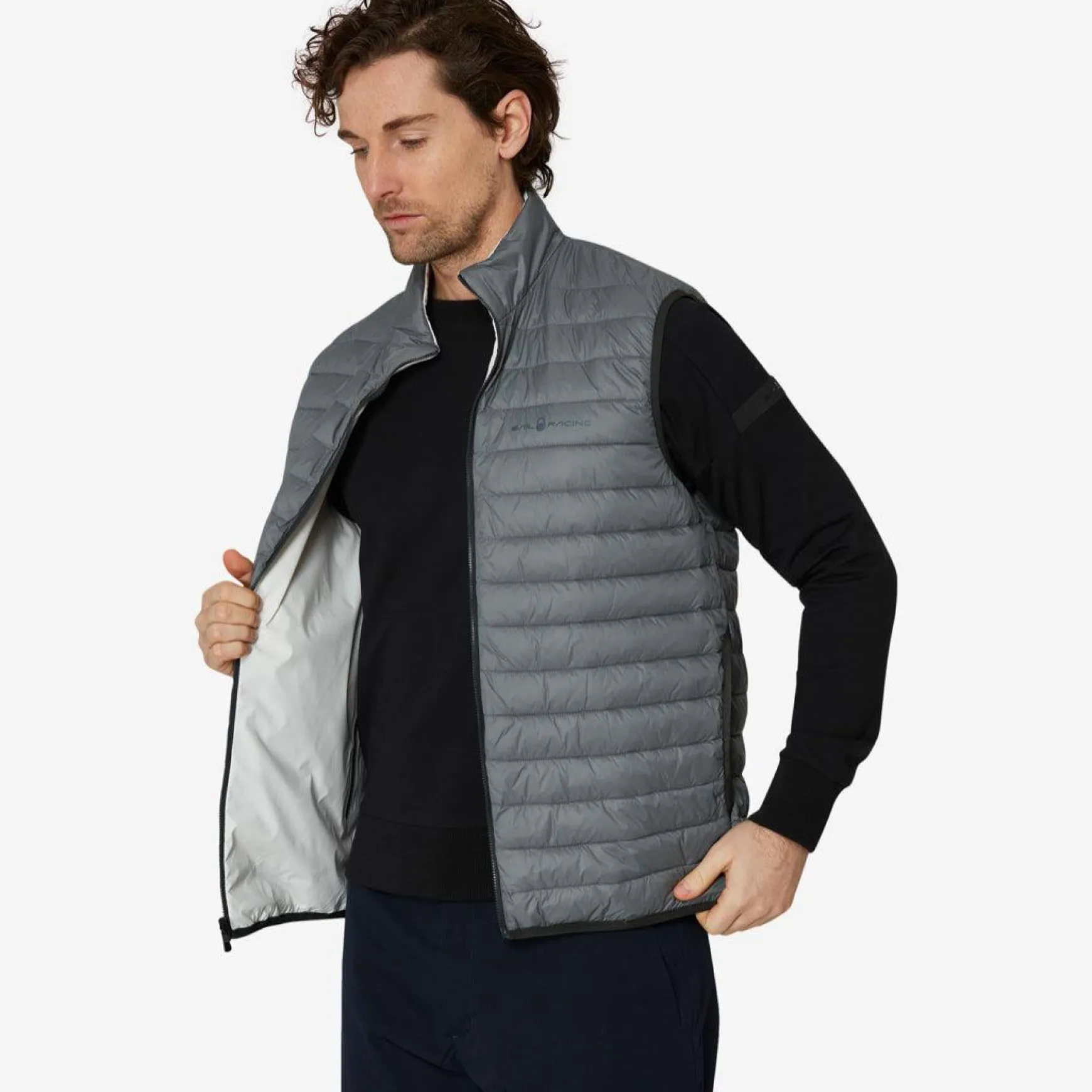 Flood Reversible Vest Cloud White/Grey