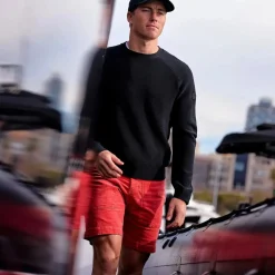 Grinder Corduroy Shorts Red