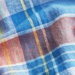 Happy Linen Check Shirt Blue