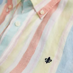 Happy Linen Stripe Shirt Yellow