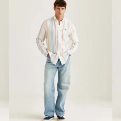 Happy Linen Stripe Shirt Yellow