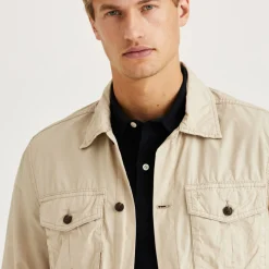 Harrison Cotton Shirt Jacket Khaki
