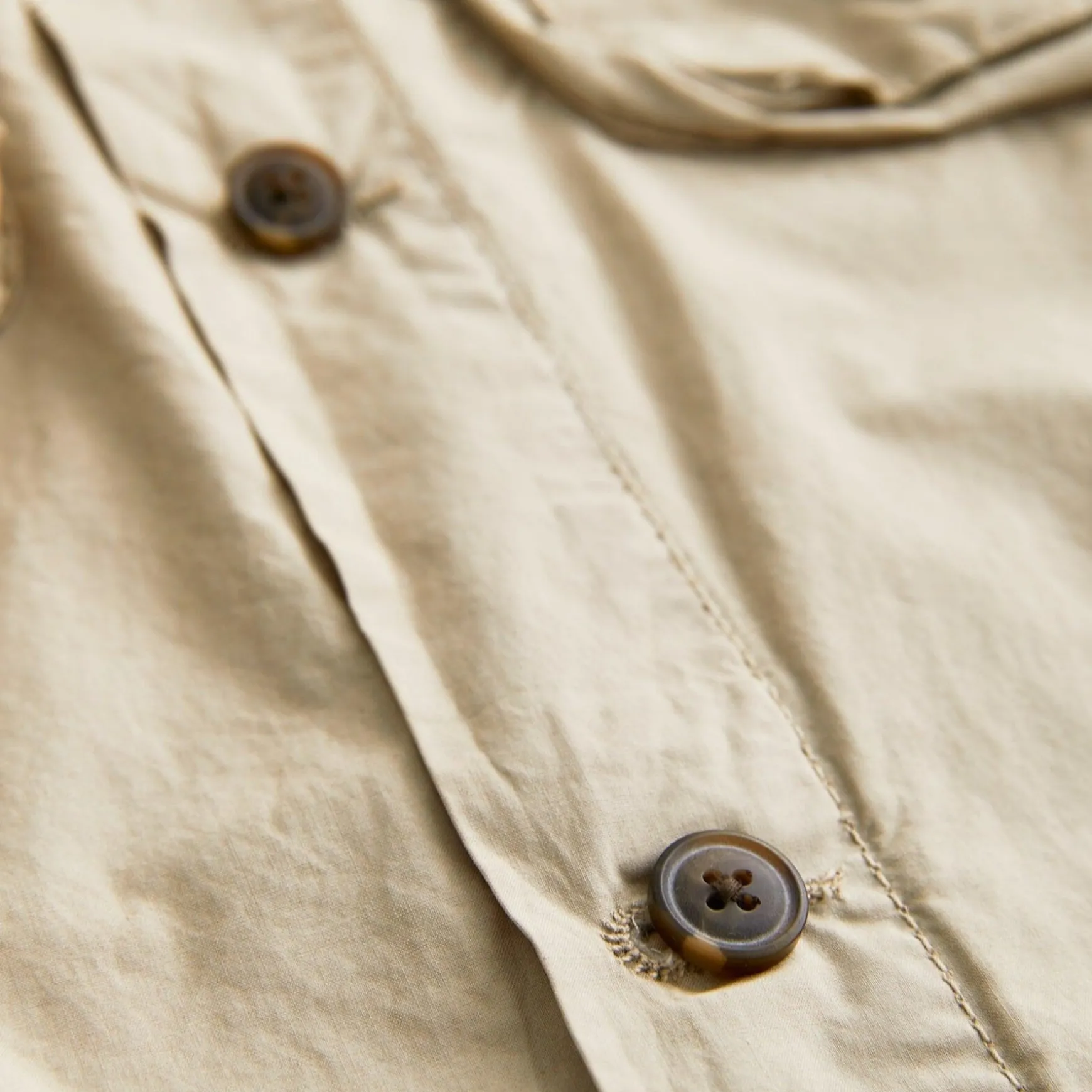 Harrison Cotton Shirt Jacket Khaki