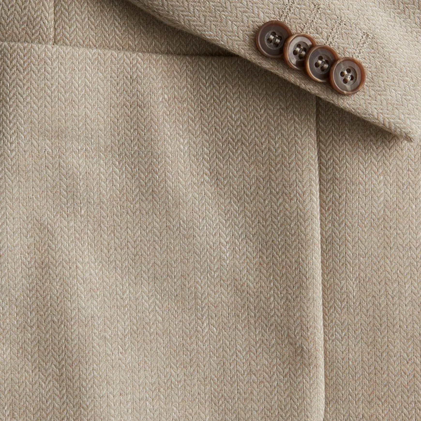 Hayes Herringbone Blazer Khaki