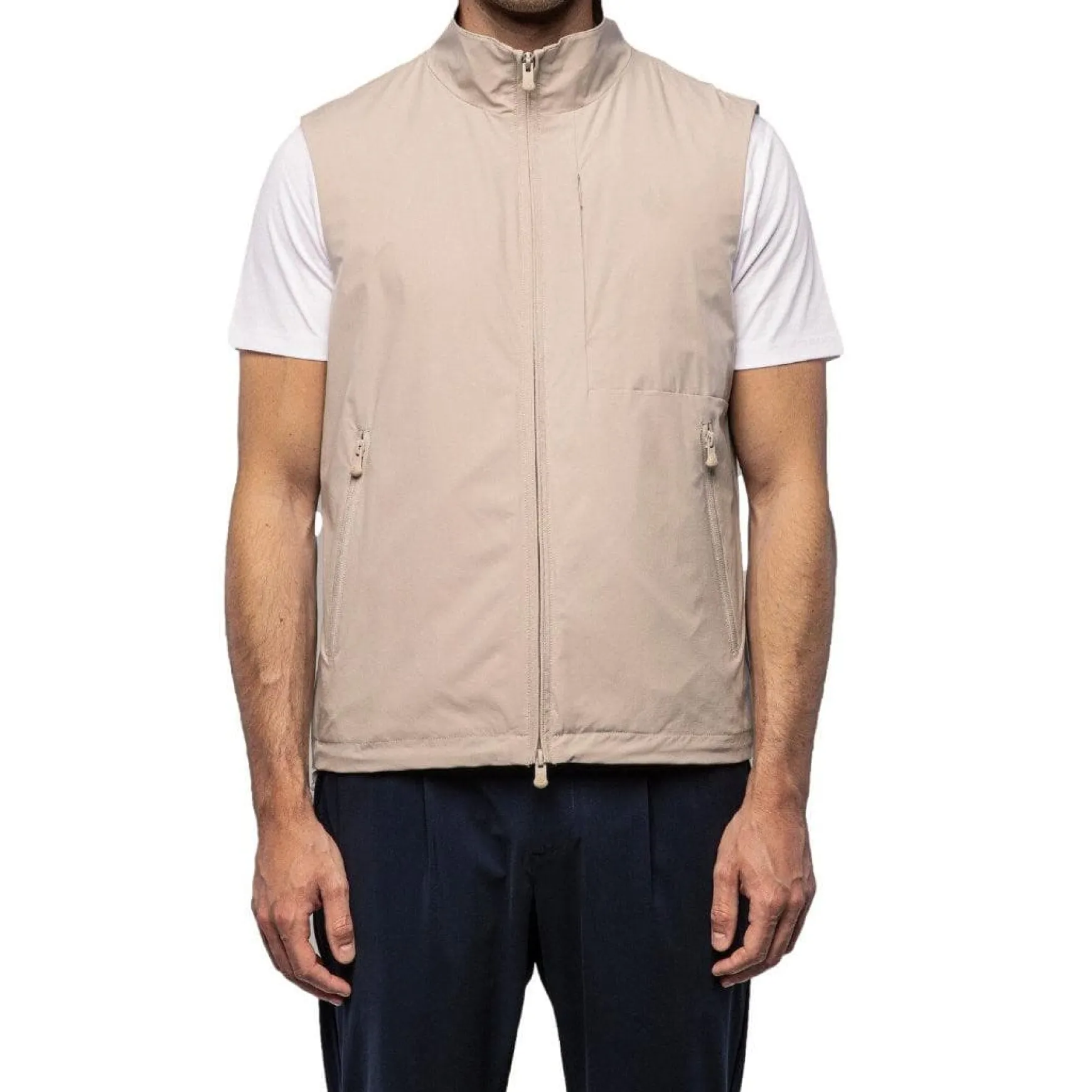 Ichi Light Technical Vest Beige