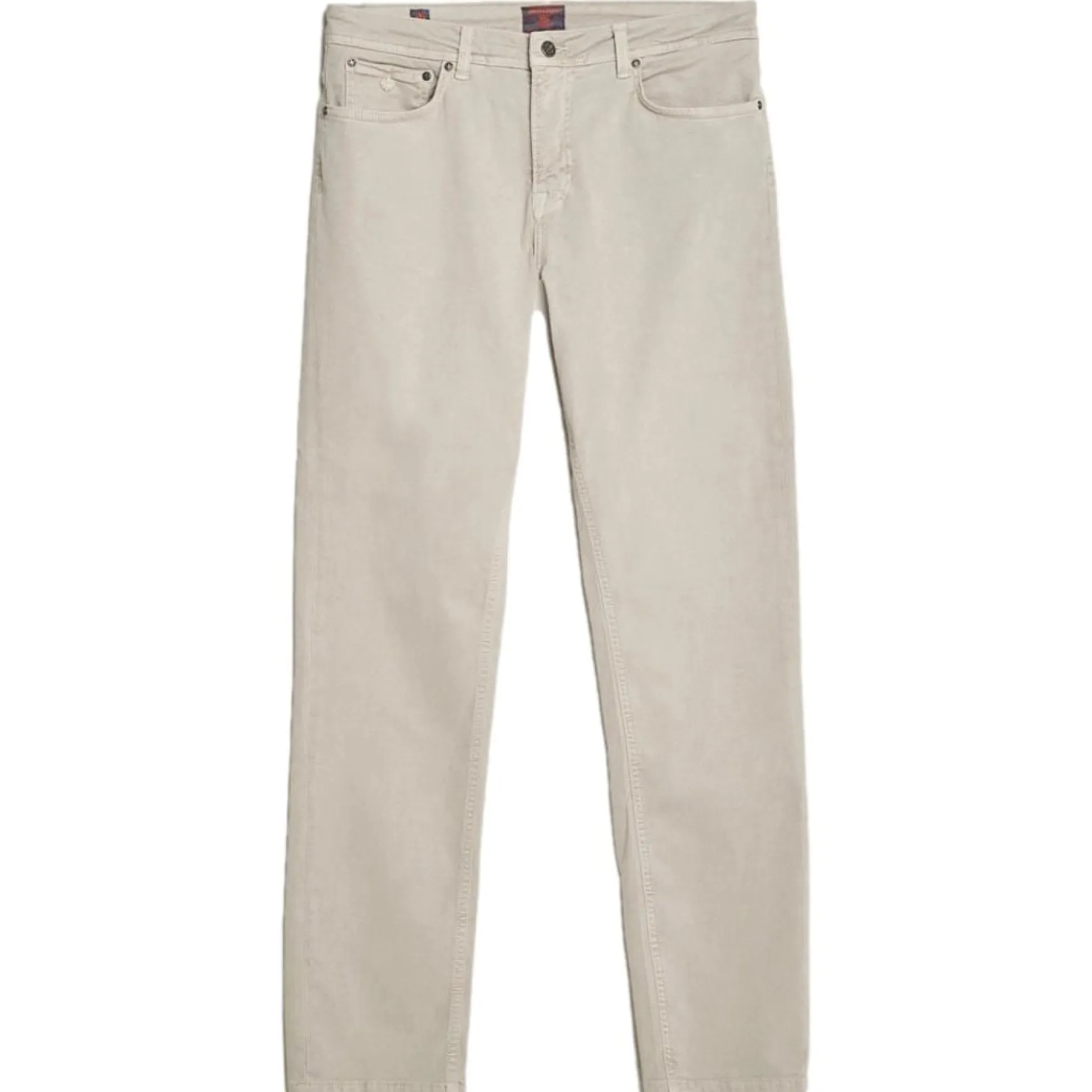 James Brushed 5-pocket Bukse Beige