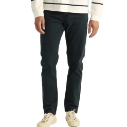 James Brushed 5-pocket Bukse Blå