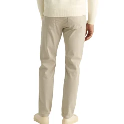 James Brushed 5-pocket Bukse Beige