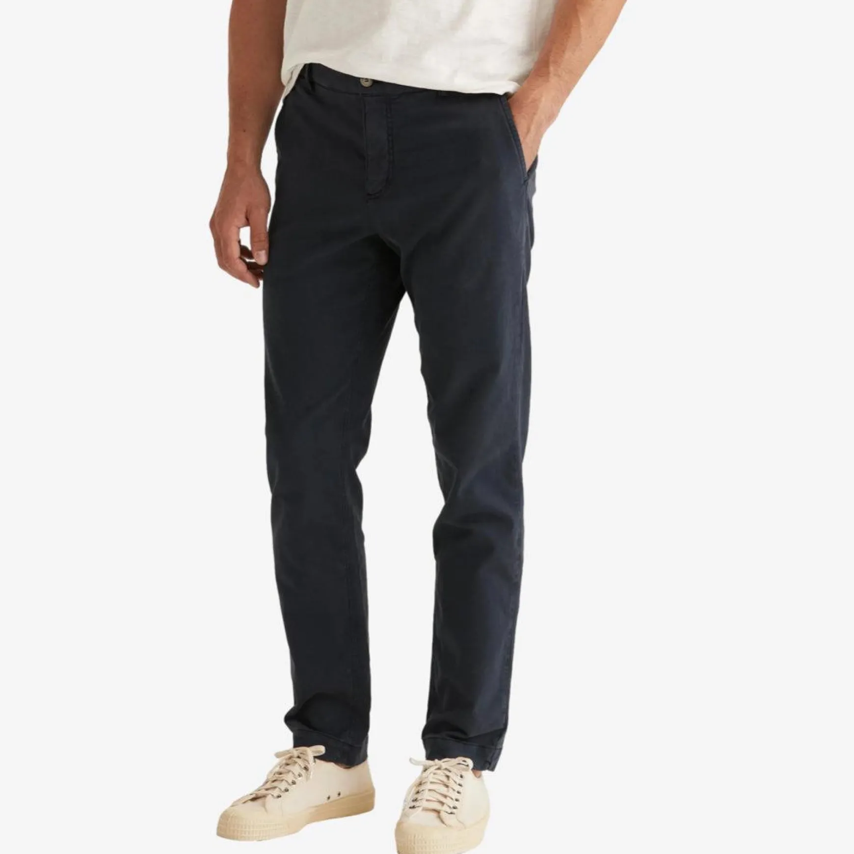 Jeffrey Brushed Chino Blå